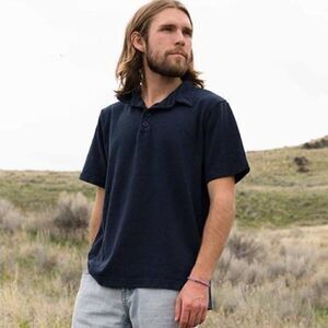 🆕NWT Jungmaven Hemp Polo XL Diesel Grey